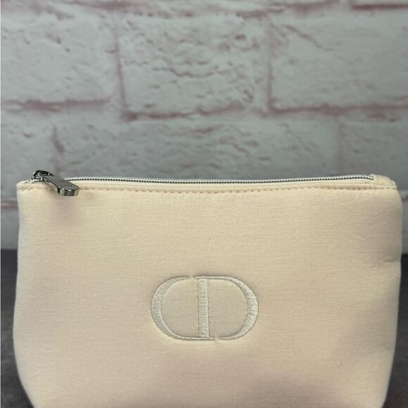 Dior Light Pink Jersey Small Cosmetic Bag - Picture 2 of 9